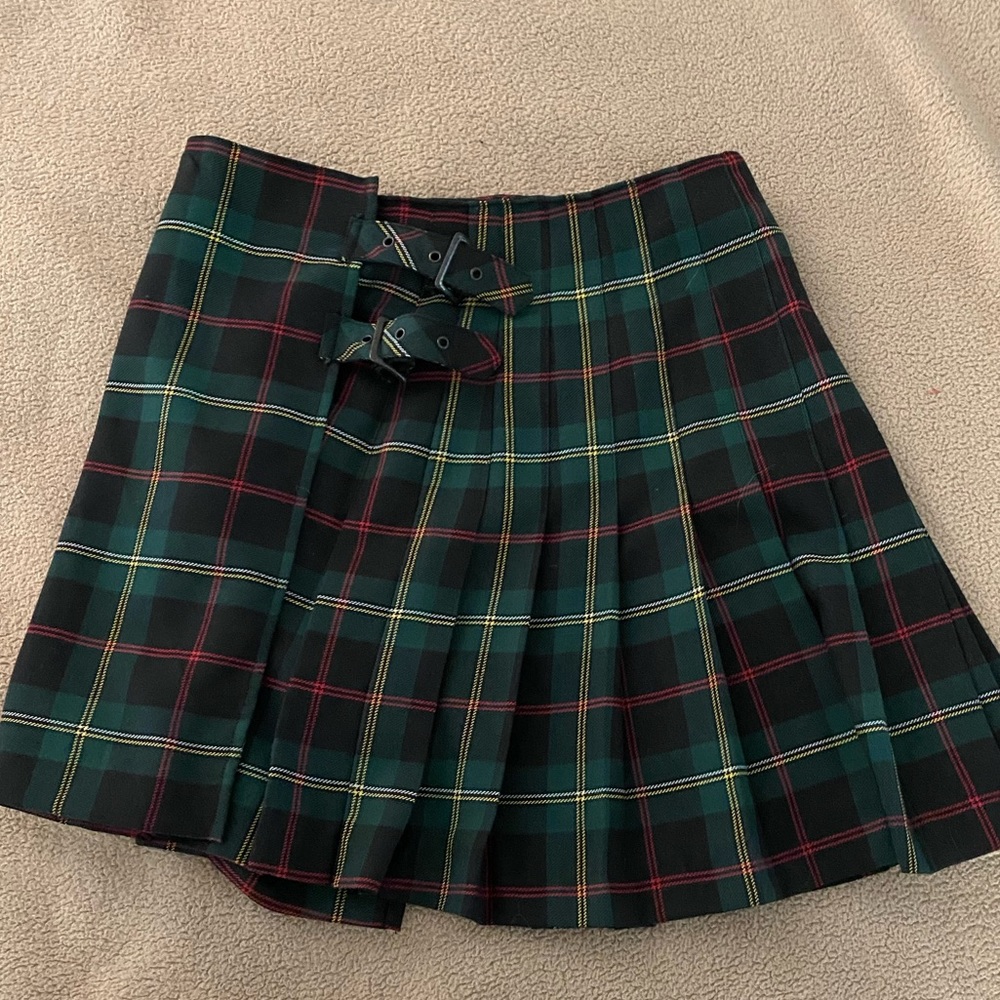 Express plaid school girl style skirt